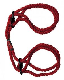 Kink Hogtied Bind and Tie Hemp Wrist Or Ankle Cuffs Hemp Red